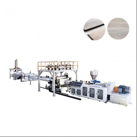 SPC Batu-plastik Lingkungan Lantai Extrusion Line ti Jwell Mesin Cina
