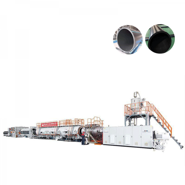Diaméter ageung Suplai Cai HDPE sareng Pasokan Gas Pipa Extrusion Line
